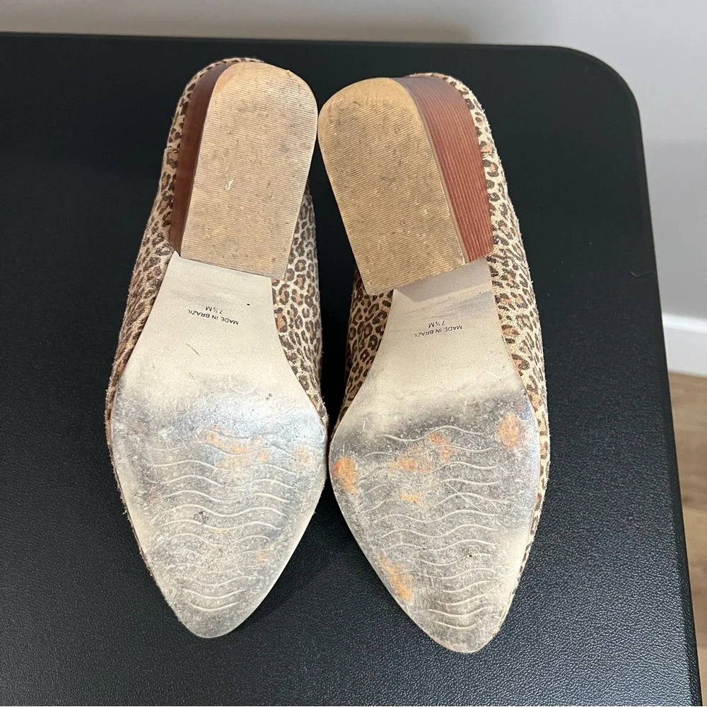 ABLE Rojas Mules Leopard Print Size 7 1/2 - Picture 7 of 8